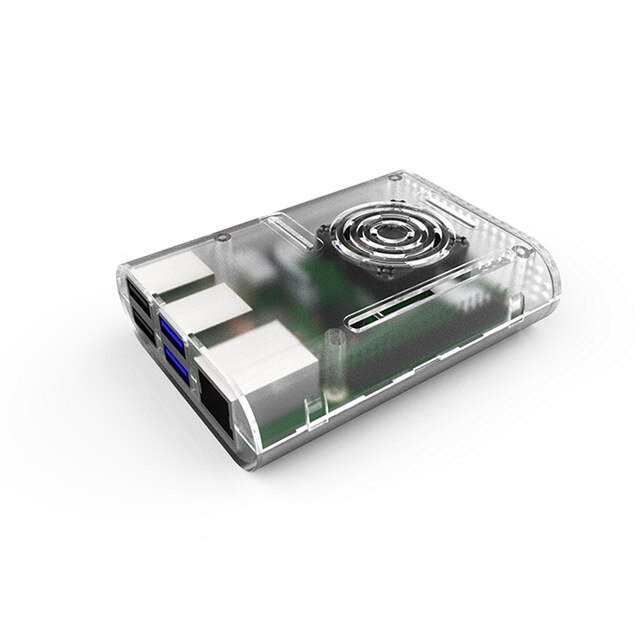 Voor raspberry  pi 4 behuizing raspberry pi behuizing met koelventilator raspberry  pi 4 koellichaam voor raspberry  pi 4 model b  pi 4b pi 4: Trans-zaak