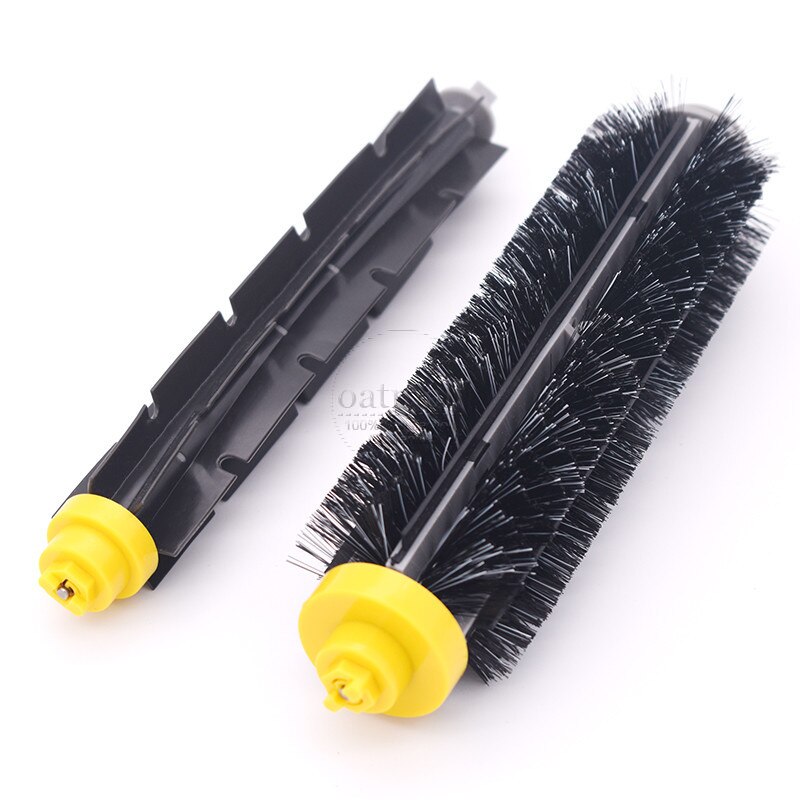 Para iRobot Roomba 770 780 790 700 Series accesorios repuestos Kit de repuesto de aspiradora cepillo lateral de cerdas filtro HEPA: Negro