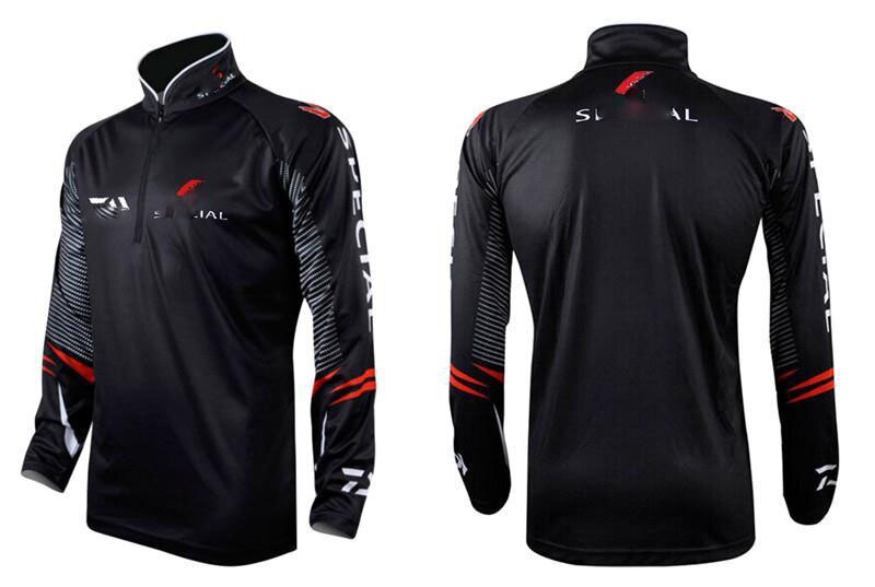 Men&#39;S Fishing Shirt Clothes Outdoor Sun Protective Breathable Fast Drying Sport Fishing Wear Jacket Camisa Pesca hiking: heise / S