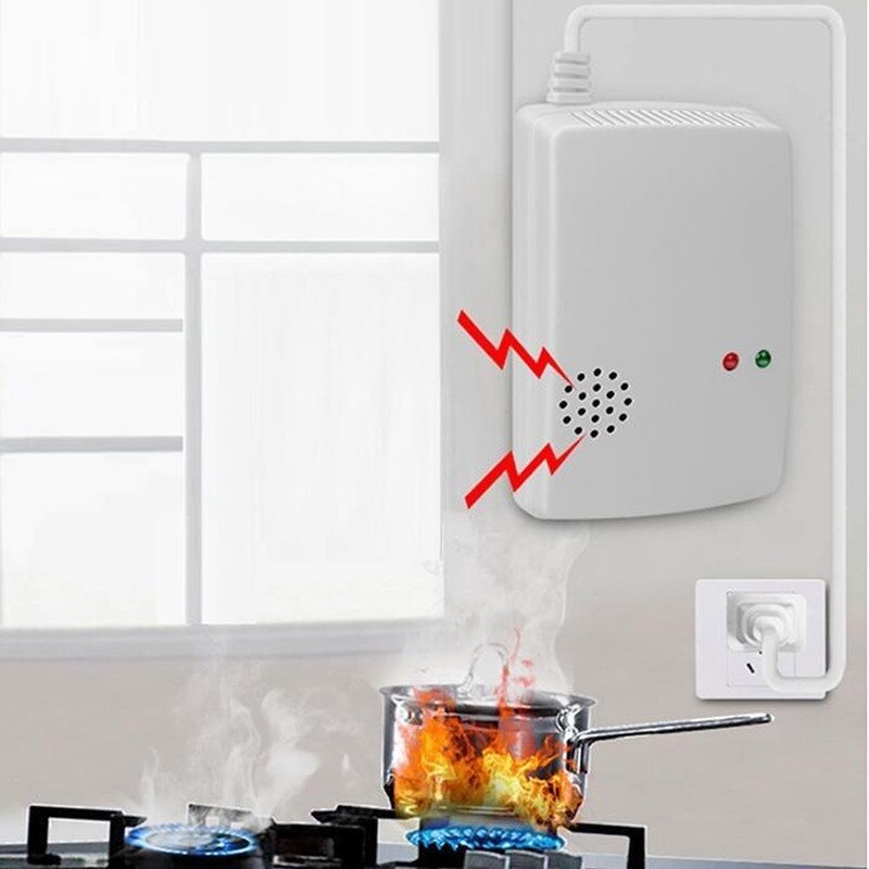 Højfølsom co gas sensor detektor kulilte uafhængig alarm detektor naturlig lækage brændbar gas detektor