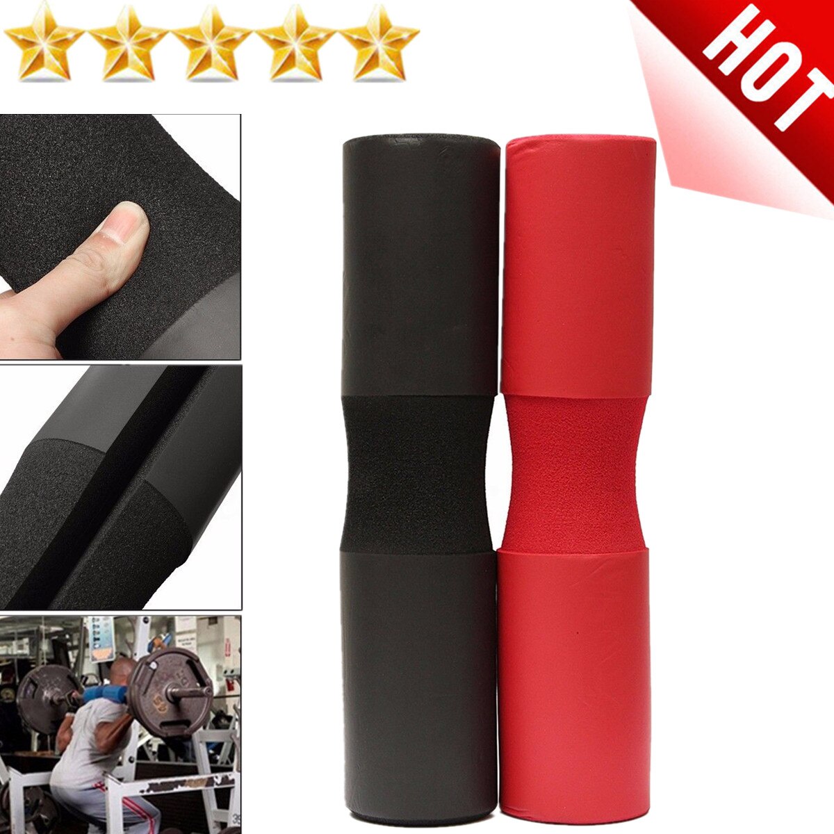 Lifting Squat Fitness Sponge Barbell Pad Neck Shoulder Support Weight