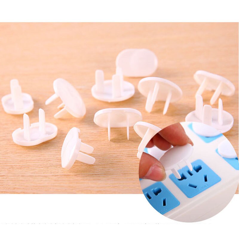 50Pcs Anti Electric Shock Plugs Protector Cover Cap Power Socket Electrical Outlet Baby Children Safety Guard Three holes: Default Title