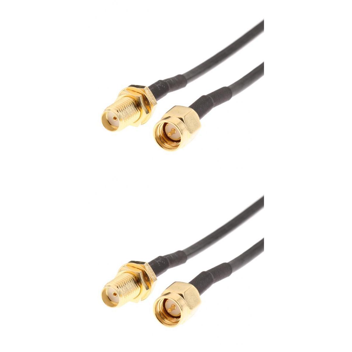 2 X Rp Sma Man-vrouw Extender Coaxkabel Voor Wifi Router/Antenne/Antenne