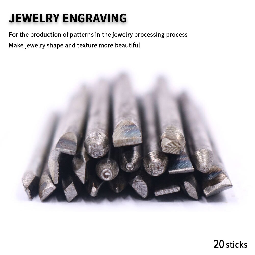 16 Sets of 20 Flower Anvil Carving Temporary Gold Chisel Carving DIY Jewelry Tools