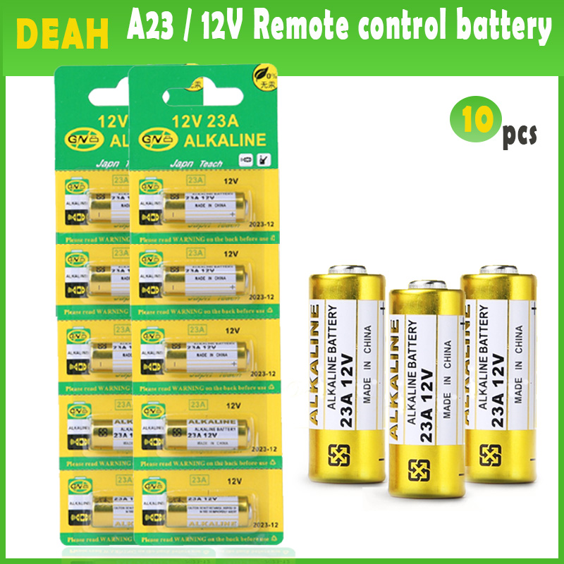 10 Stks/partij Alkaline Batterij 12V 23A 23GA 21/23 A23 A23S E23A EL12 MN21 MS21 V23GA MN21 L1028 RV08 GP23A k23A Voor Deurbel Afstandsbediening