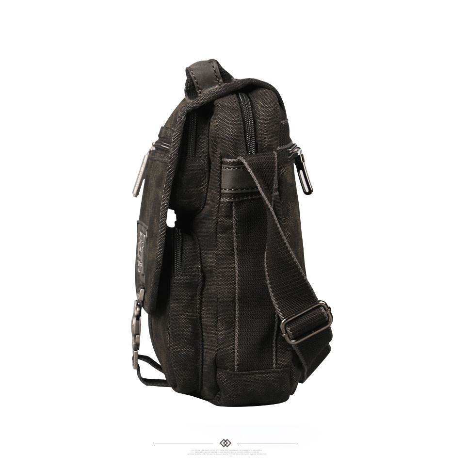 Ruil bolsa masculina retro lona sacos de ombro lazer resistente ao desgaste cruz saco do mensageiro unisex casual pacote crossbody