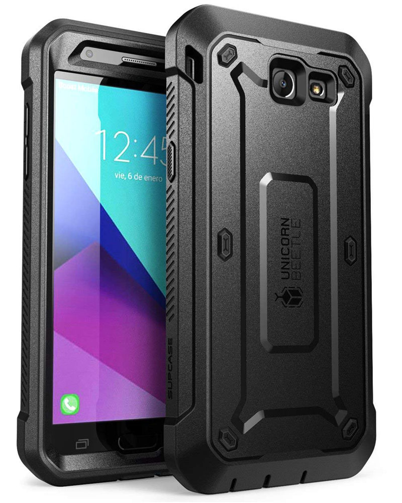 SUPCASE Voor Samsung Galaxy J7 Case UB Pro Full-Body Robuuste Holster Cover met Ingebouwde Screen Protector, NIET Fit J7: Black