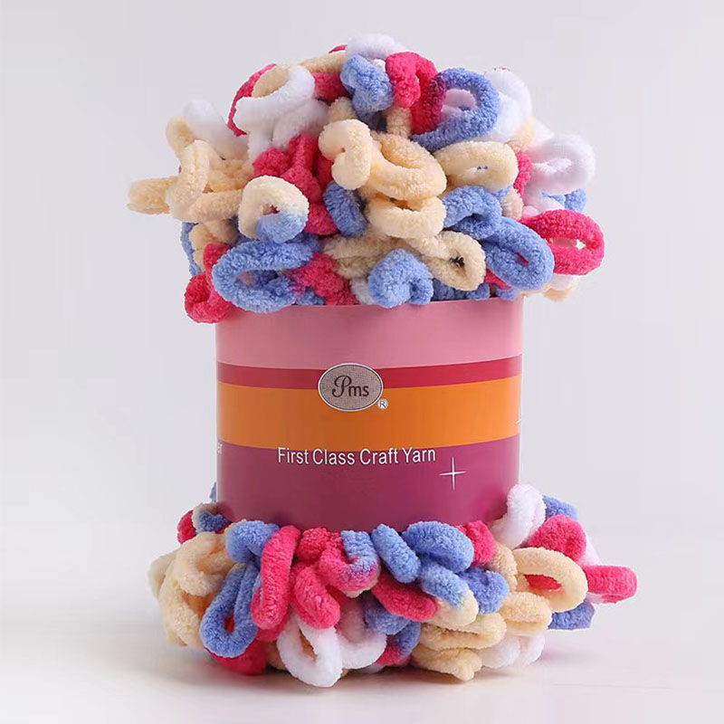 Hilo grueso de chenilla para tejer a mano, 100G, para manta de ganchillo, alfombra, manualidades