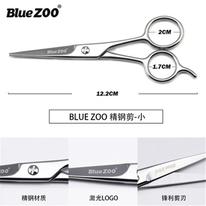 2pcs Stainless Steel Facial Hair Scissors Moustache Scissor Beard Trimming Grooming Scissors Safety Use Beard Care Makeup Tool