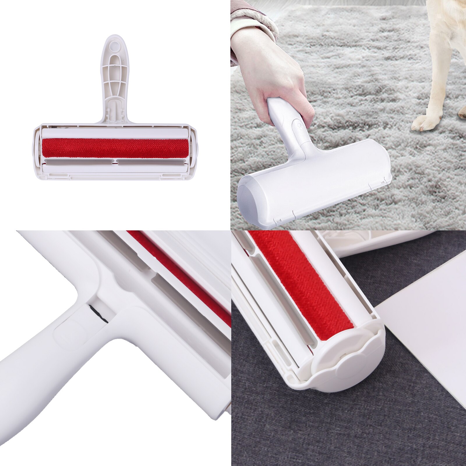 Herbruikbare Hond Kat Haar Borstel Huisdier Haar Remover Roller Meubelen Tapijten Kleding Self-Reiniging Pluisjes Verwijderen Tapijten
