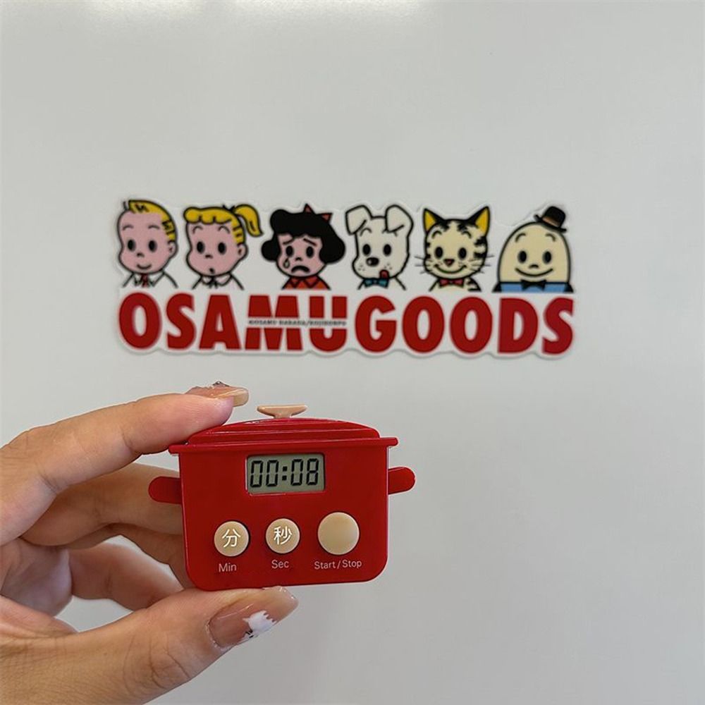 Durable LCD Kitchen Timer Cartoon Shape Multifunctional Countdown Timer Digital Time Manager for Baking Cooking Sports Reminder
