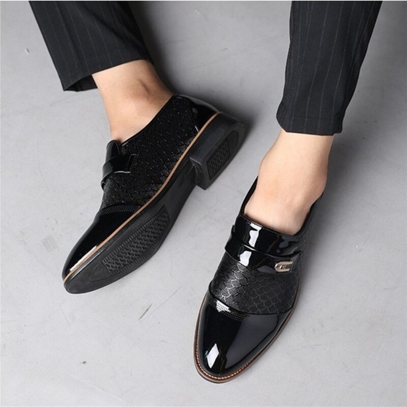 Heren formele schoenen oxfords knappe sociale bruiloft heren nette schoenen zapatos hombre vestir grote maat 38-48 aa-558