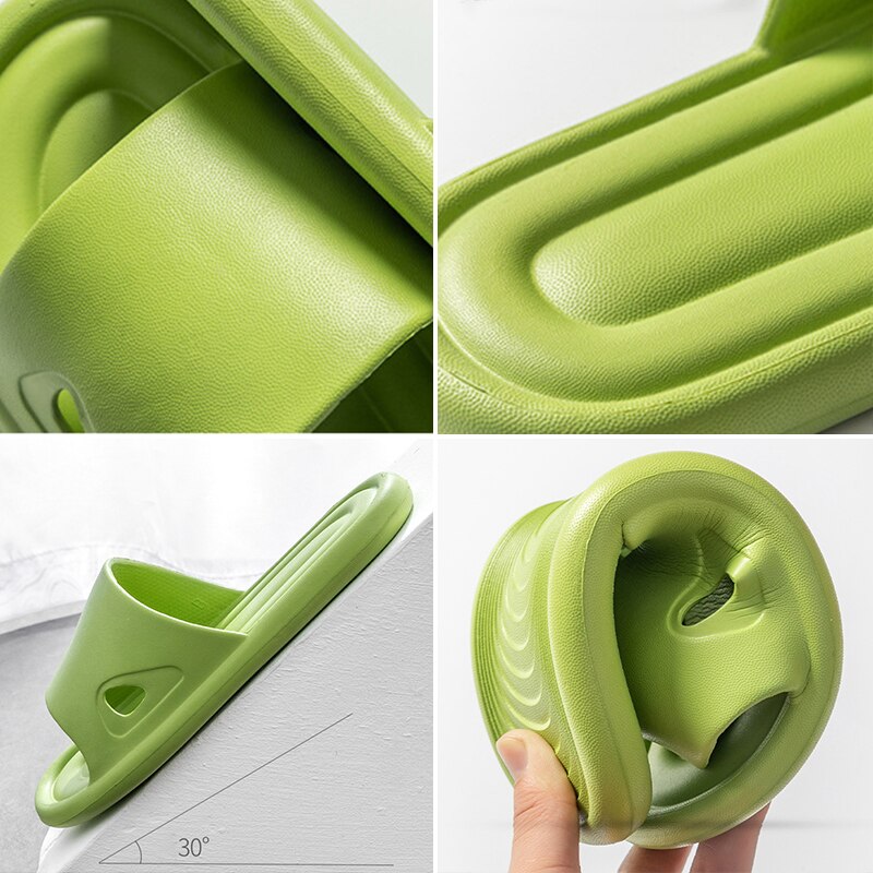 Antislip Mannen Slippers Badkamer Douche Slippers Voor Vrouwen Slides Sandalen Eva Zachte Slip Op Platte Slippers strand Zomer Schoenen