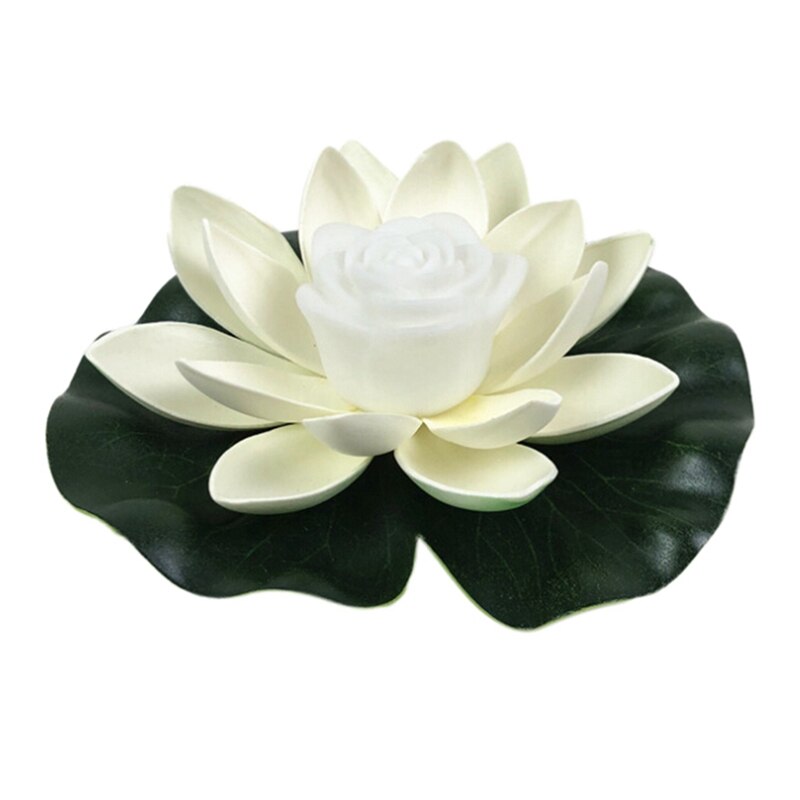 LED Floating Lotus Flower Lamps On Water Swimming Pool Garden Decoration Light Garden Tank Pond Decor: 18CM / W