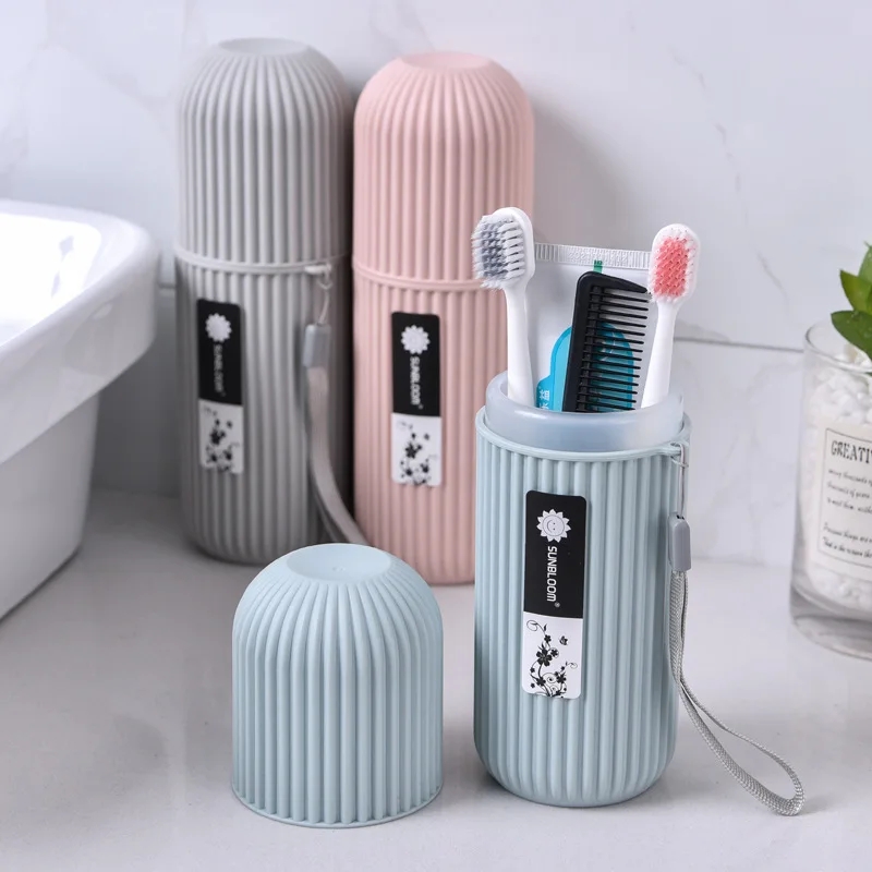 Portátil pasta de dentes proteger titular caso viagem acampamento caixa armazenamento organizador viagem produtos higiene pessoal armazenamento copo novo creat