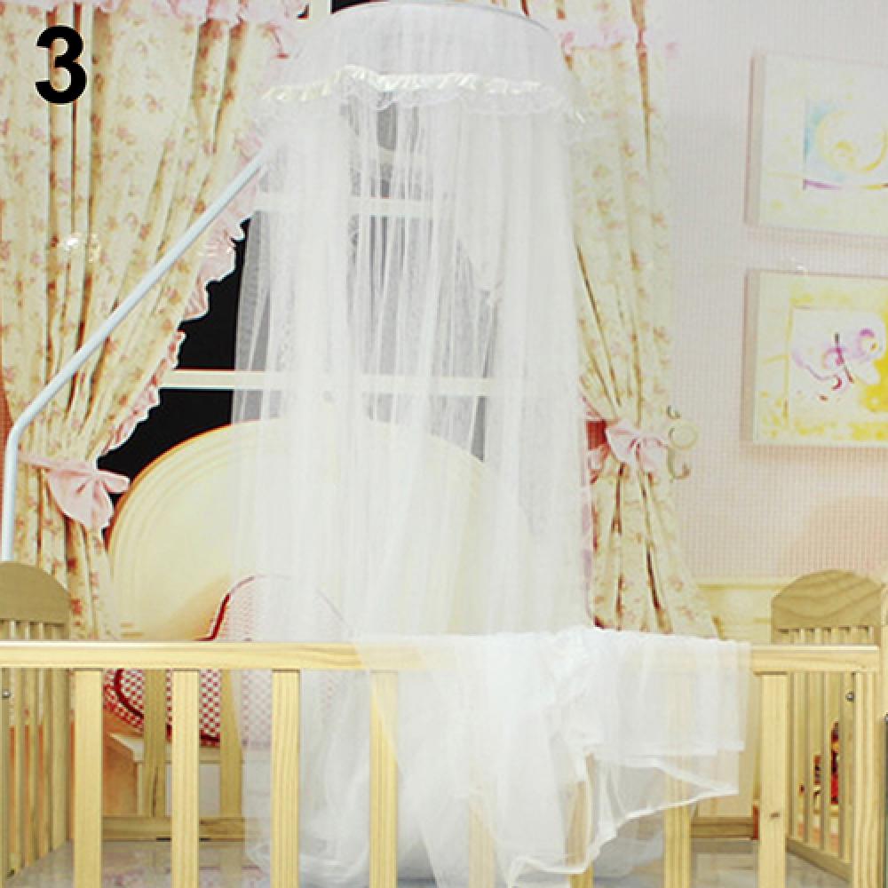 ZXPLO Baby veiligheid wieg tent baby pop-up klamboe kinderkamer bed luifel net cover - voorkomen dat de baby eruit klimt met hangende luier opbergtas (grijs