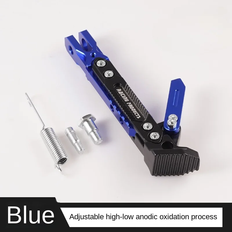 Nuovo cavalletto per moto, staffa per cavalletto da parcheggio, supporto laterale per piede, supporto per stampella, accessori per moto da cross, universale: Blu