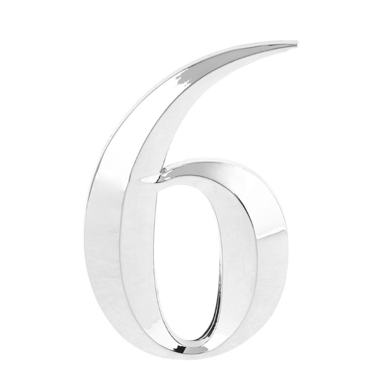 5cm House Numbers 0 to 9 Adhesive Door Stickers Sign for Office Apartment Hotel: 6