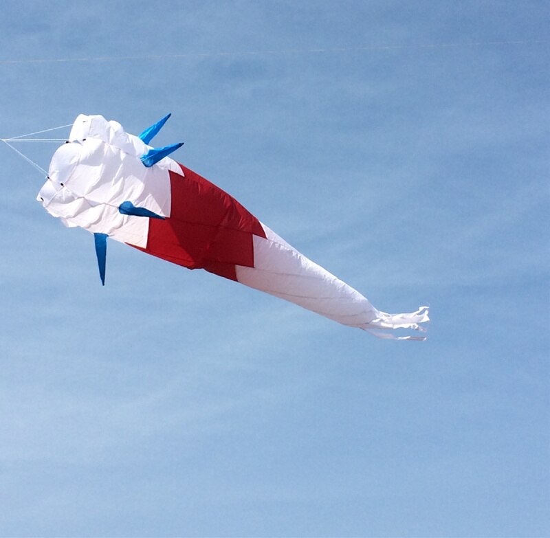 220 Cm Kite Windzak Spiraal Twist Kite Outdoor Rainbow Vlieger Staart Voor Stunt Kite Hanger Zachte Opblaasbare Kite Scheurvast Opvouwbare