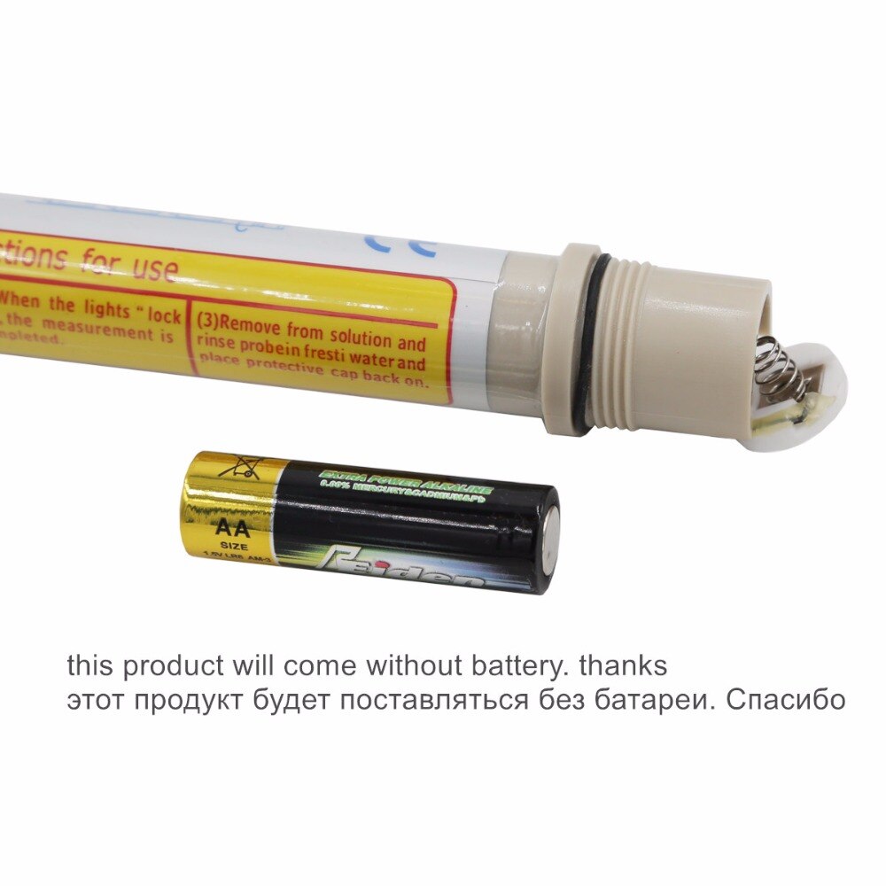 Waterproof pH Stick Hydroponic Dipstick Meter 2.1~10.8pH Range Large Tank Pond Pool pH Tester 40% off