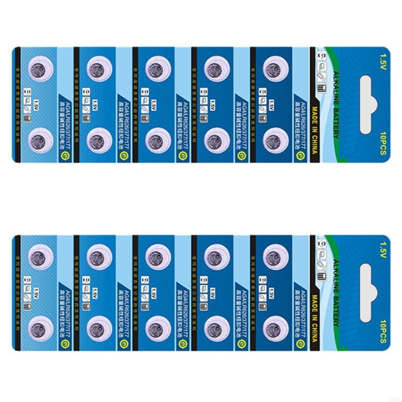 H7BE 20PIECE/10 PIECES AG4/LR626/377 Uhr Batterie, Zuverlässigkeitsleistungen 1,5 -V -Knopfzellenbatterien für kleine Elektronik