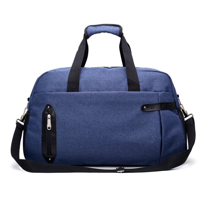 Scione kabin bagasje håndveske arrangør kvinner stor kapasitet reise koffert menn enkel sport helg skulder tote bag: Marineblå