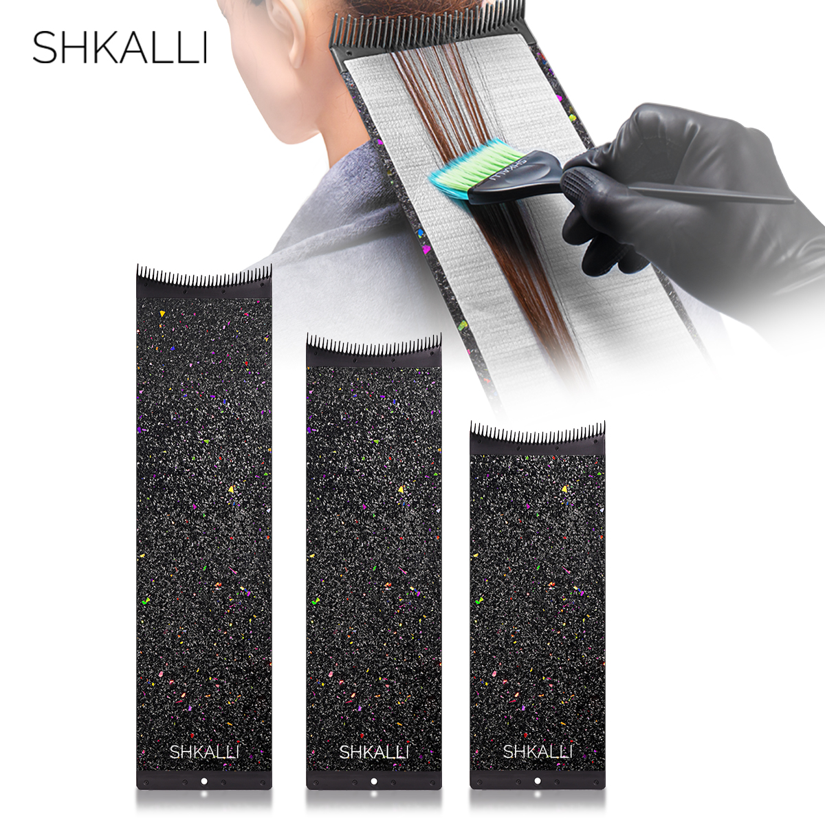 Balayage-tablero de fibra de carbono para peluquería , accesorio para colorear el cabello, de peluquero, herramientas de estilismo