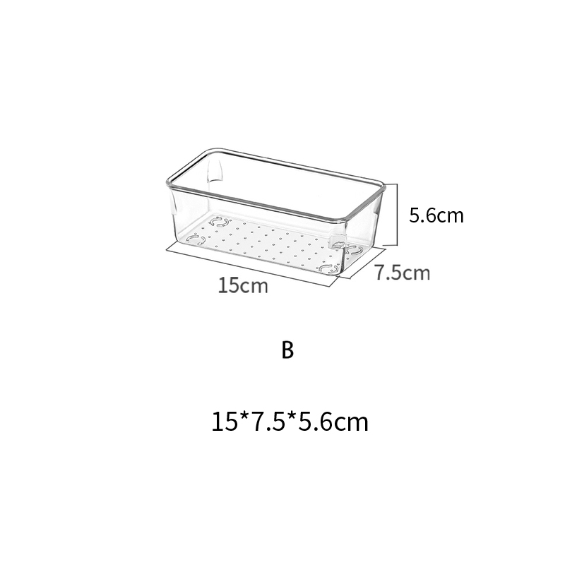 OSCO Organiseur De Bureau En Acrylique Transparent Avec Tiroir - Rangement Papeterie Élégant