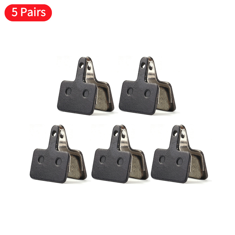Pastillas de freno de disco para bicicleta de montaña, piezas de resina semimetálicas para SHIMANO M375 M445 M446, 10/15/20/30/40/50 pares: YELLOW