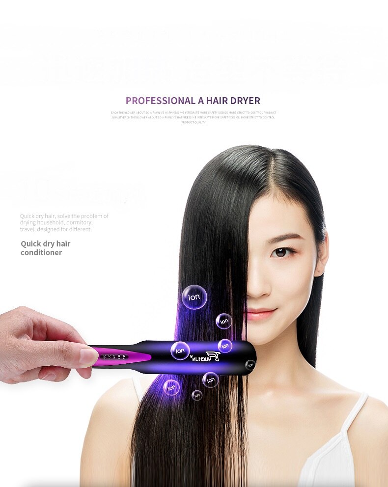 3 Style Hair Straightener Hair Curler Ceramic Hair Flat Iron Hairs Straightening Corrugated Styling Tool Portable
