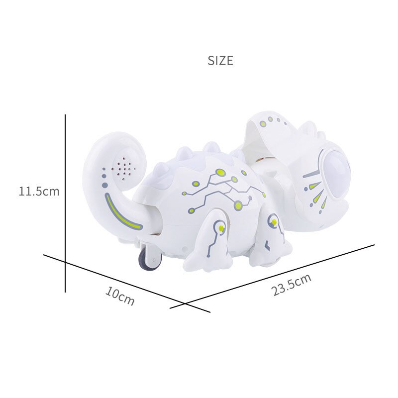 Zdalnie sterowane zabawkowe roboty kameleon zwierzęta zmienne światło Model elektroniczny zwierząt inteligentny pilot robot zabawka urodziny prezenty 2.4GHz