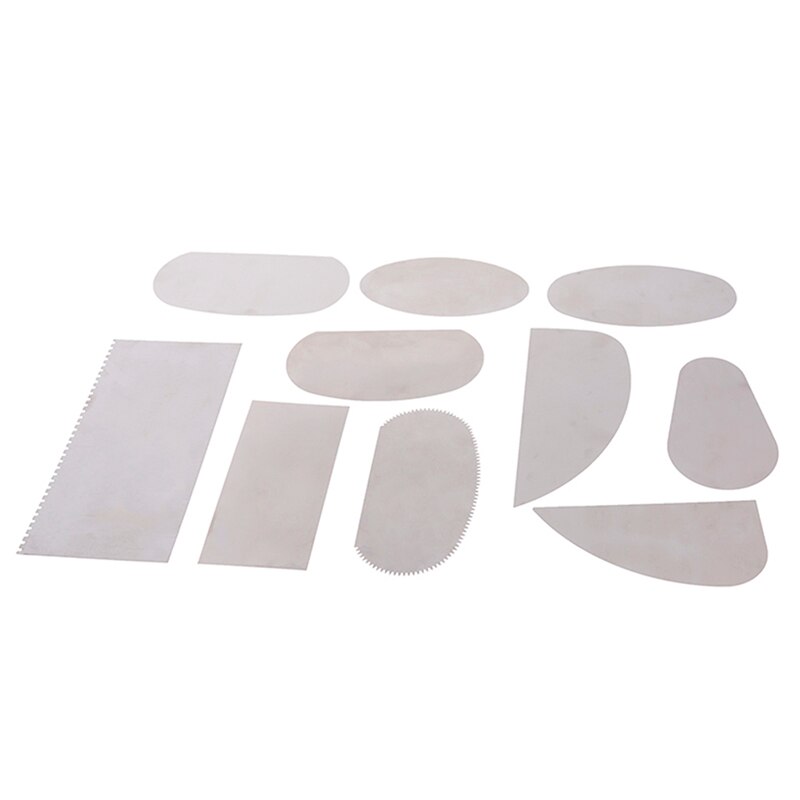 10PCS Steel Cutter Ceramic Tools Steel Serrated ScraperPottery Clay Steel Scraper for Polymer Clay Scraper Pottery Tools