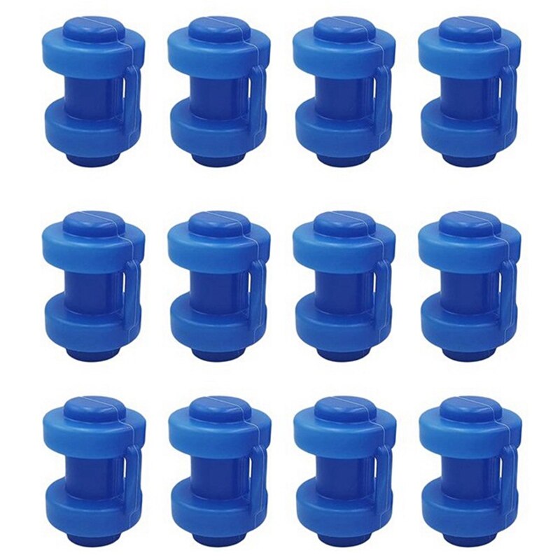 Capuchons de Trampoline 25 Mm, embouts pour fixer le filet de sécurité aux poteaux du Trampoline, 12 pièces en vogue: Default Title