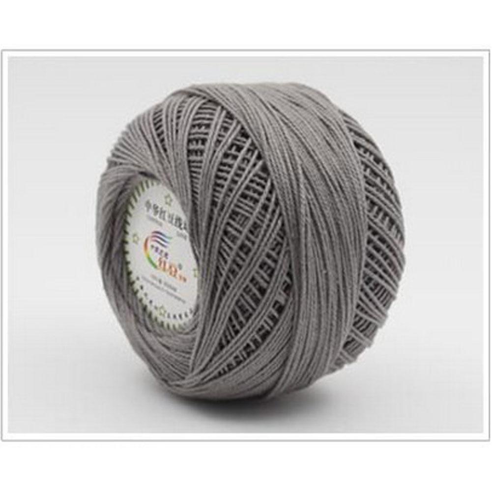 Bricolage coloré dentelle fil fil fil au Crochet 100% coton fil à tricoter à la main fil Machine à coudre ligne numéro 3 bébé fil: 26 dark gray