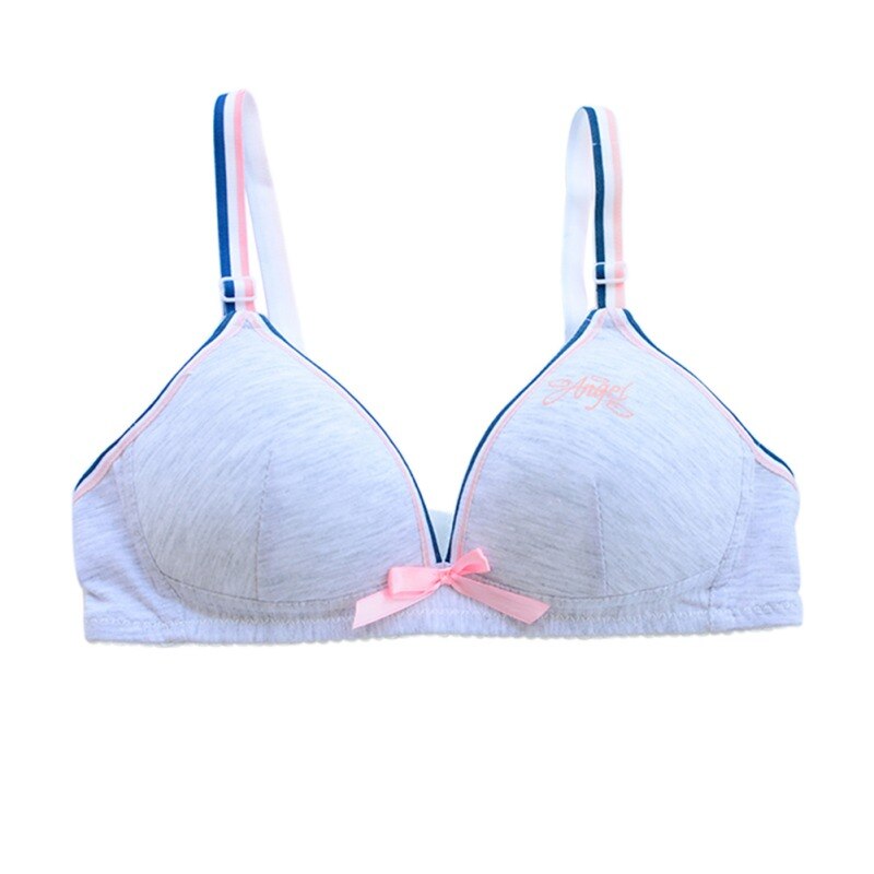Girl A Cup Underwear Cotton Training Bras Teenage Sport Puberty Teen Child Fitness Bra 12-18Y Youth Small Breast Bra girl cloth