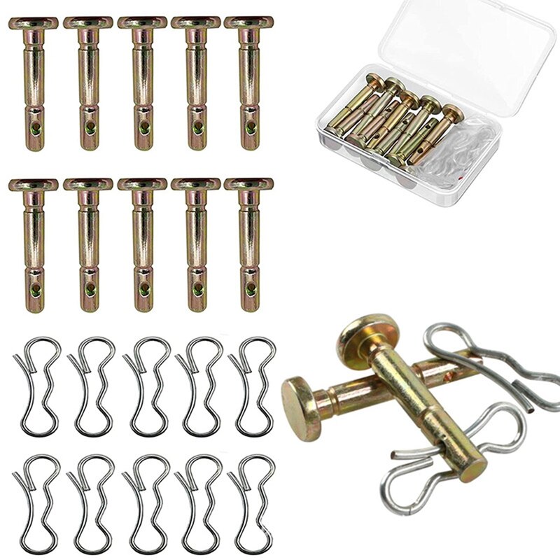 10PCS Shear Pin And Split Pin Kit For Snow Blower Shear Pin 738-04124A And 714-04040