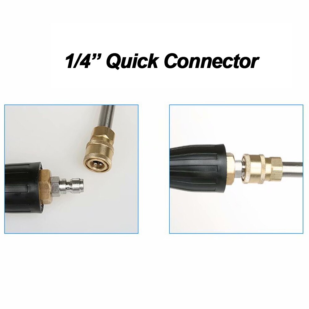 1/4" Quick Connect Rotating Turbo Nozzle High Pressure Washer 360 Degree Turbo Nozzles 4000 Psi Cleaner Accessory