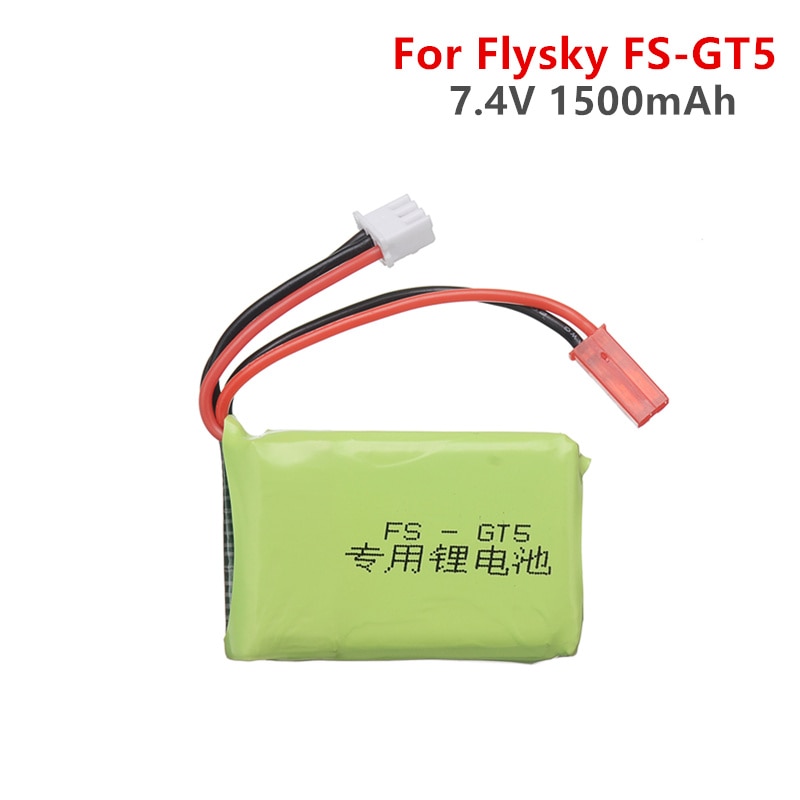 1 2 3 Pcs 7.4V 1500Mah 2S Rc Lipo Batterij Past Voor Flysky FS-GT5 2.4G 6CH zender Voor Rc Auto Boot Afstandsbediening