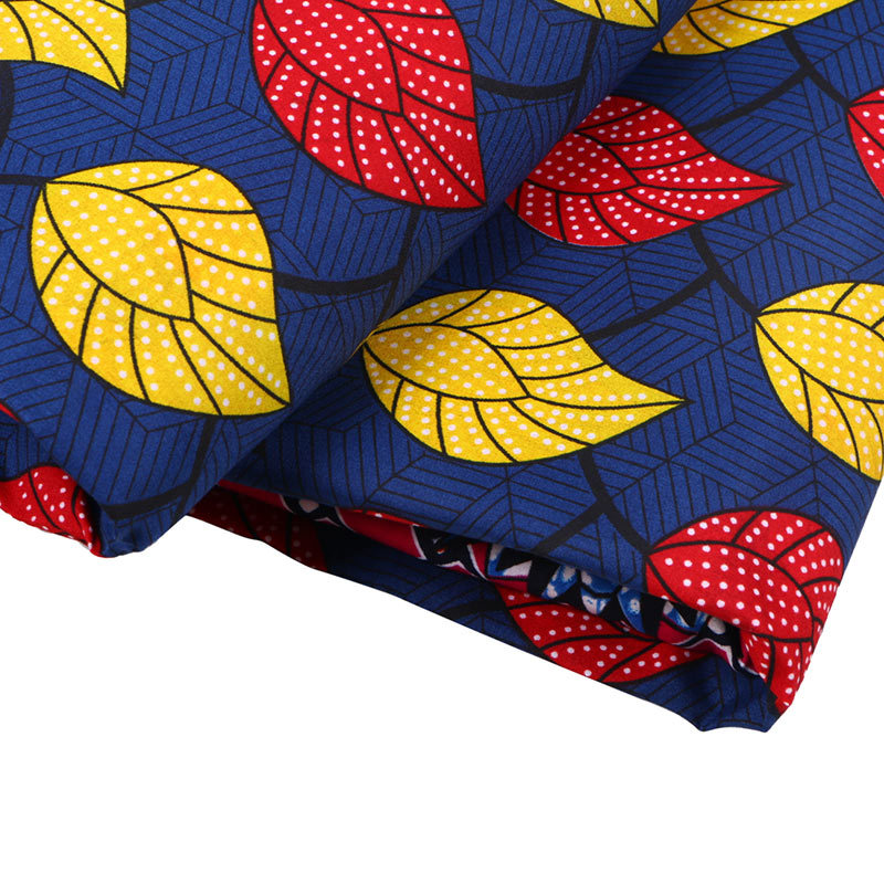 Red/yellow Polyester 100% Polyester Yellow And Red Leaf Print Fabric Pa... – Vicedeal