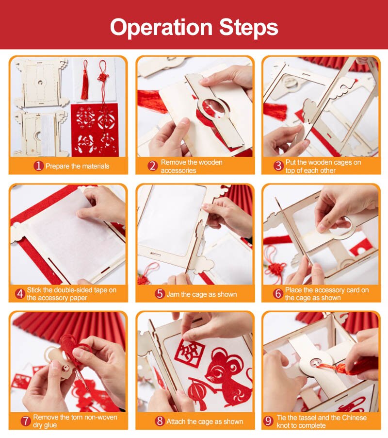 Chinese Handmade Lantern Mid-Autumn DIY Lantern for Birthday Wedding Decor Craft Party Supplies TXTB1