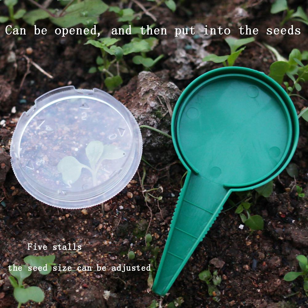 Mini Hand Seed Seeder Helpful Plastics Gardening Tools Seeds Flower Seed 5 Drill Levels Adjustable Grass Seeder of Various Sizes