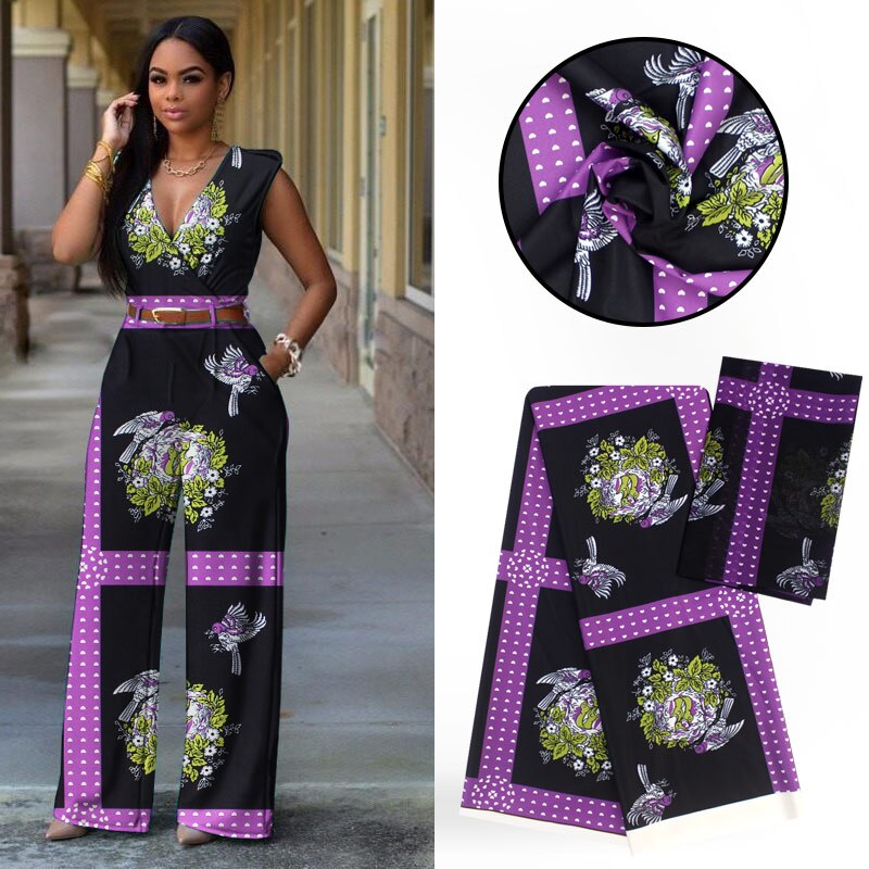 LIULANZHI modal fabric printed chiffon fabric audel fabrics 4+2 yards per lot african woman party clothing ML9LL81-87