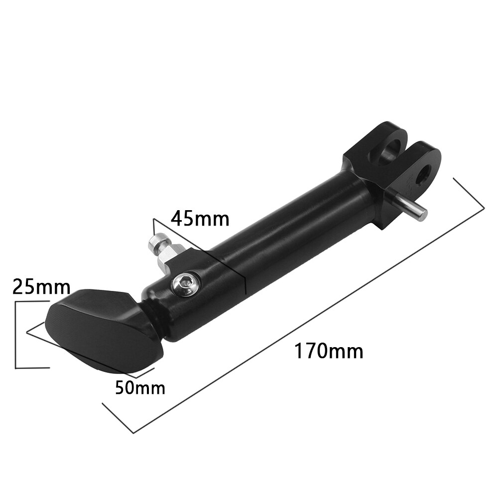 For Z900RS Z 900 RS Z900 RS Motorcycle CNC Aluminum Adjustable Kickstand Foot Side Stand Support Black