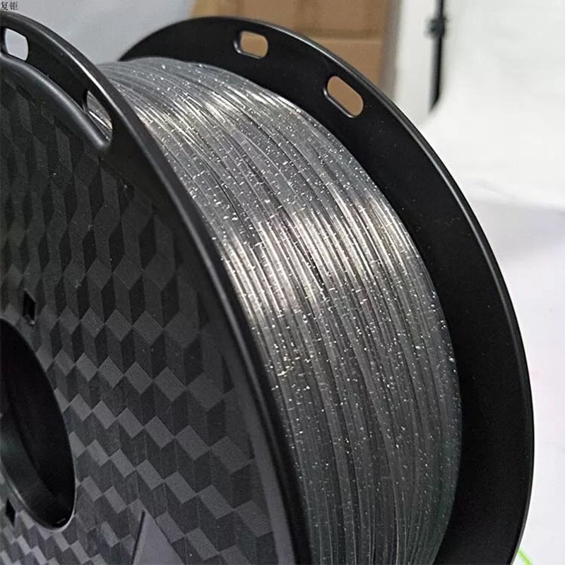 Filamento de impresora 3D de cristal PLA brillante, 1,75mm, 250g/500g/1kg, Material de impresión 3D brillante, filamentos de plástico brillantes PLA