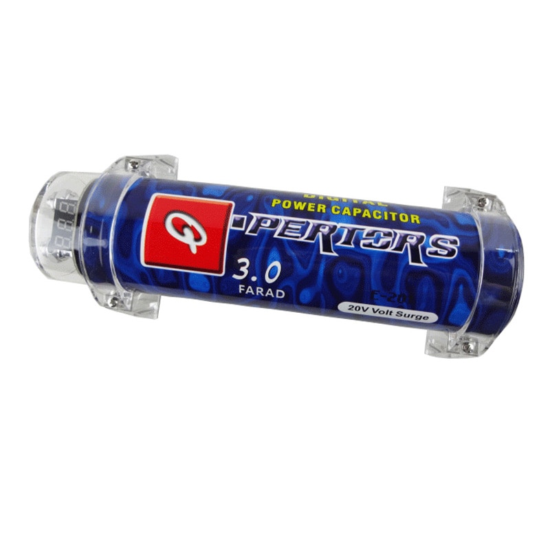 3,0 Farad Car Audio potencia amplificador del condensador reajuste regulador de almacenamiento azul condensadores de Color