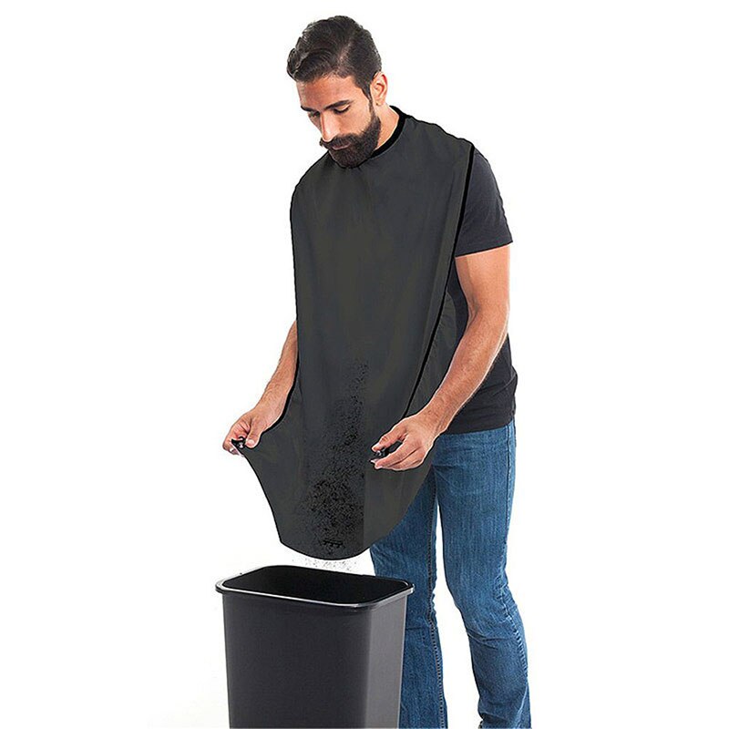 Delantal para afeitarse y barba para hombre, accesorio para el cuidado del cabello, capa para adulto, soporte para afeitadora, organizador de baño, para hombre SCI88