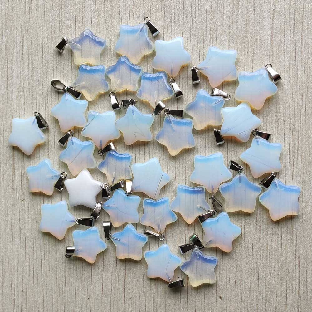 Goede Diverse Natuursteen Star Bedels Hangers Voor Diy Sieraden Accessoires Maken 50 Stks/partij: opal