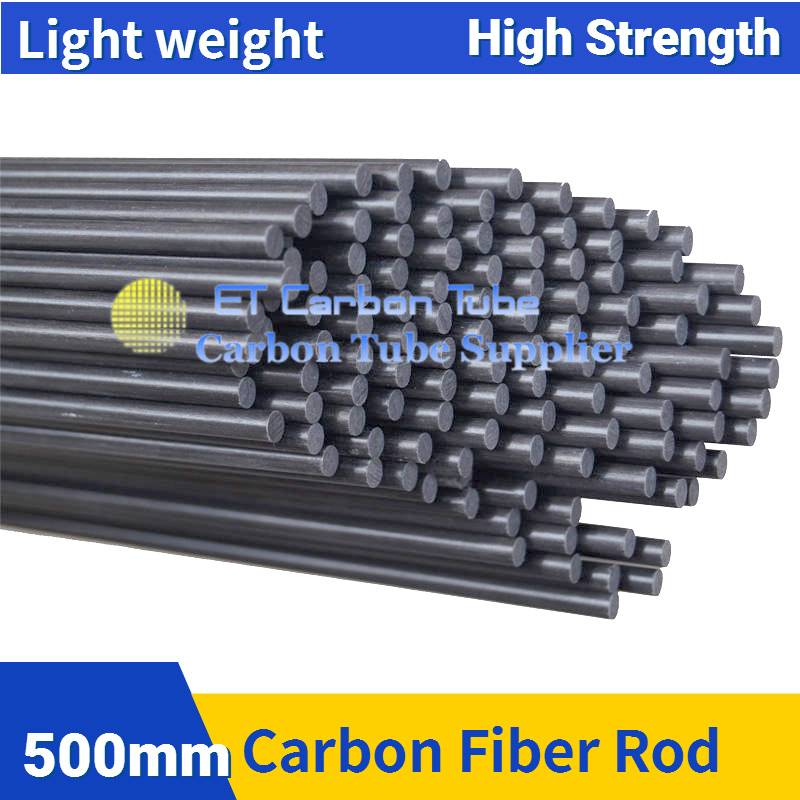 Diametro 1mm 2mm 3mm 4mm 5mm 6mm 7mm 8mm 9mm 10mm 11mm 12mm 14mm 15mm 16mm 18mm 20mm Lunghezza 500mm Aste rotonde in fibra di carbonio solide