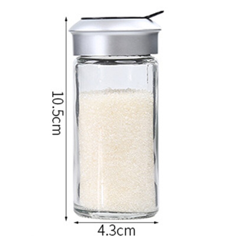 Kjøkken krydderkrukke glass med skrog husholdning pepper flaske støvbokser spre flaske grille krydder tank salt shaker