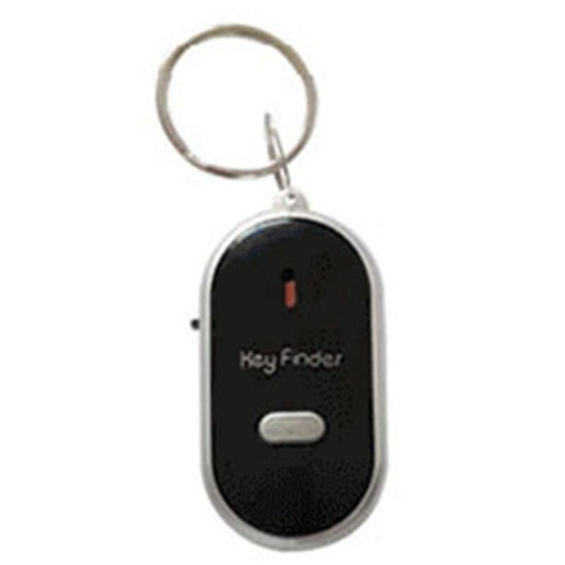 Wireless Whistle Key Finder Key Chain for Anti-Lost Device Anti-Theft: Black